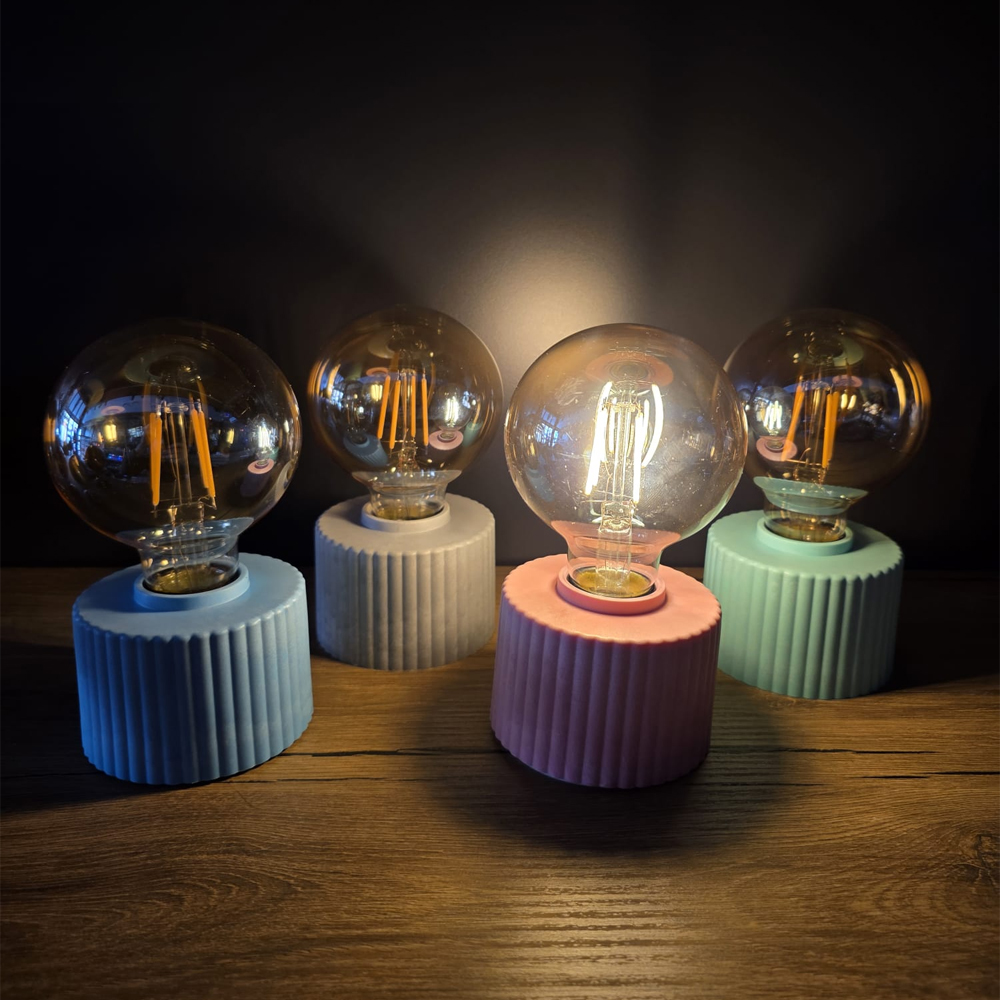 Toptan Ampül Tasarımlı Retro Masa Lambası