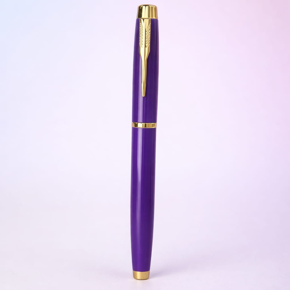 Toptan Mor Metal Roller Kalem