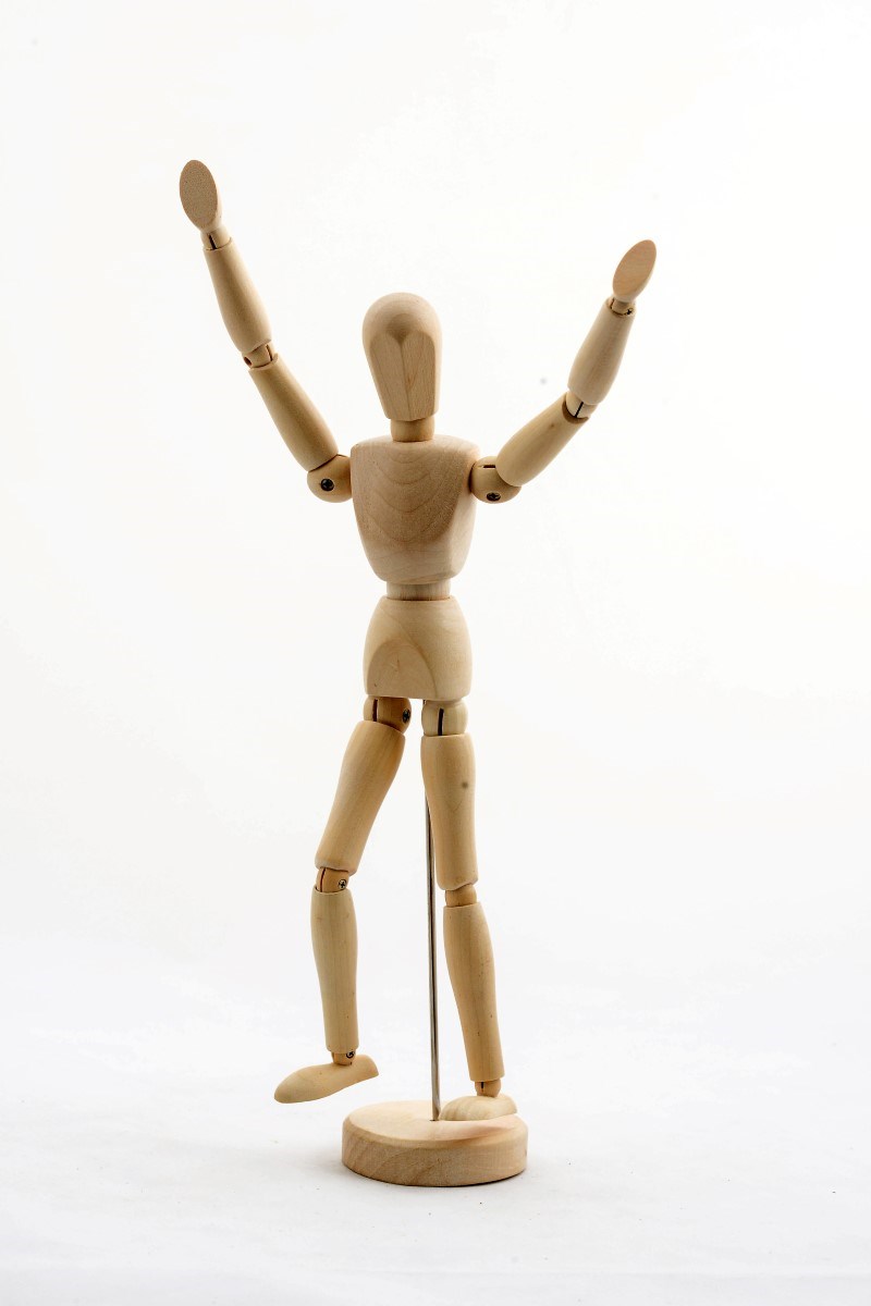 Ahşap Eskiz Manken 30 Cm Alk02
