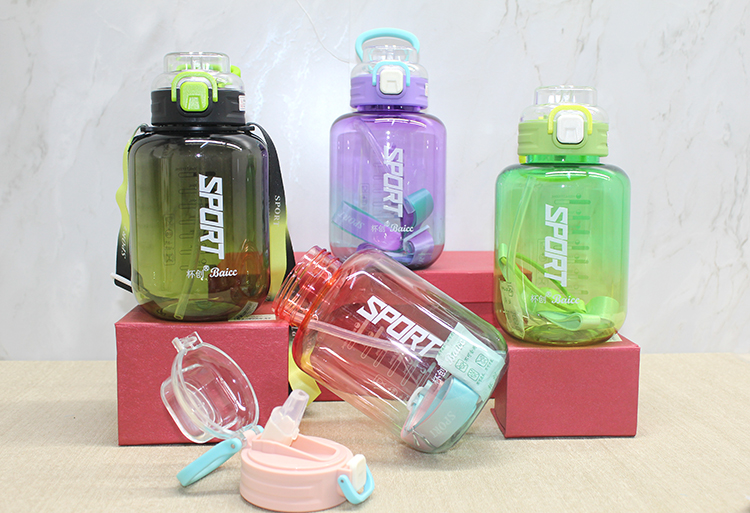 Pipetli Su Matarası 1100 Ml BPA İçermez Alk3149