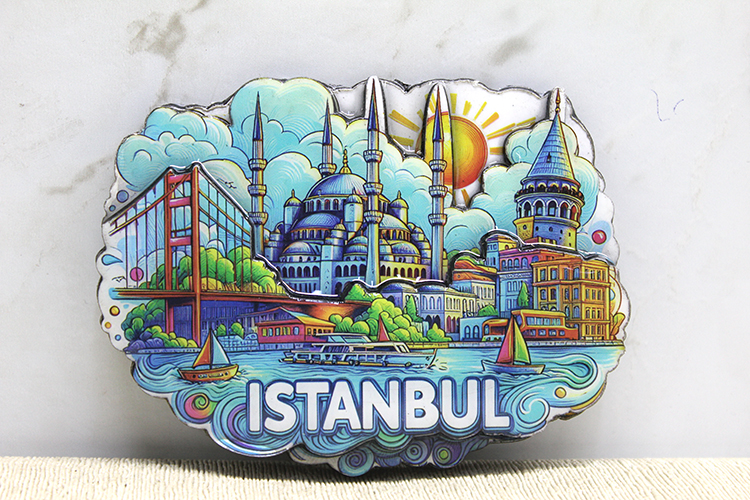 Ahşap İstanbul Temalı Magnet Alk4361