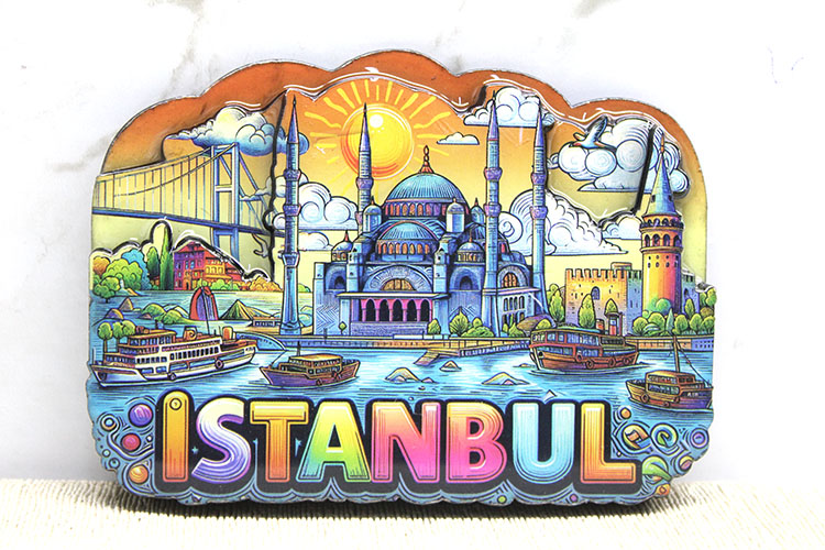 Ahşap İstanbul Temalı Magnet Alk4366