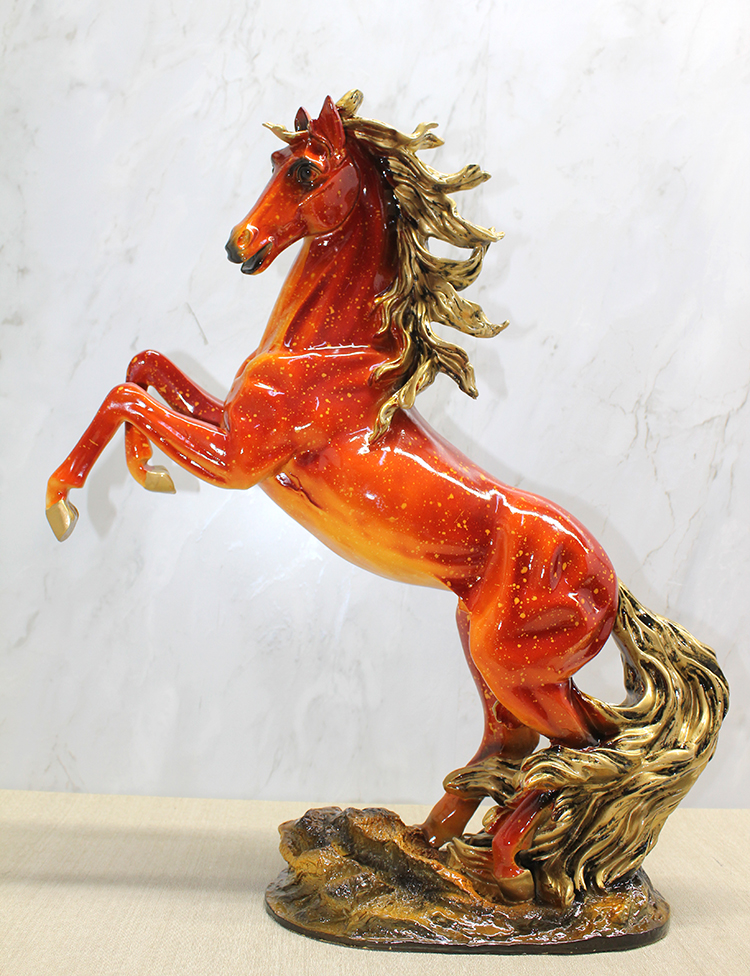 Polyester Şahlanmış At Figürü Alk4586