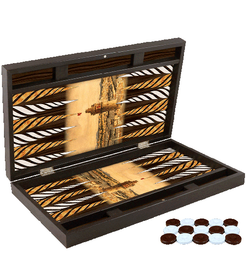 Özel Trendy Galata Kulesi Tasarımı Tavla