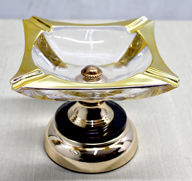 Metal Ayaklı Cam Küllük Alk4879