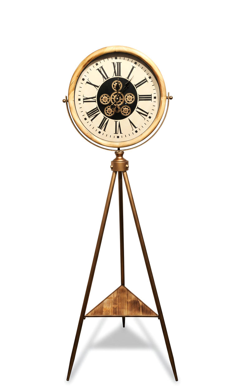 Özel Tasarım Metal Ayaklı Çarklı Saat Alk5120