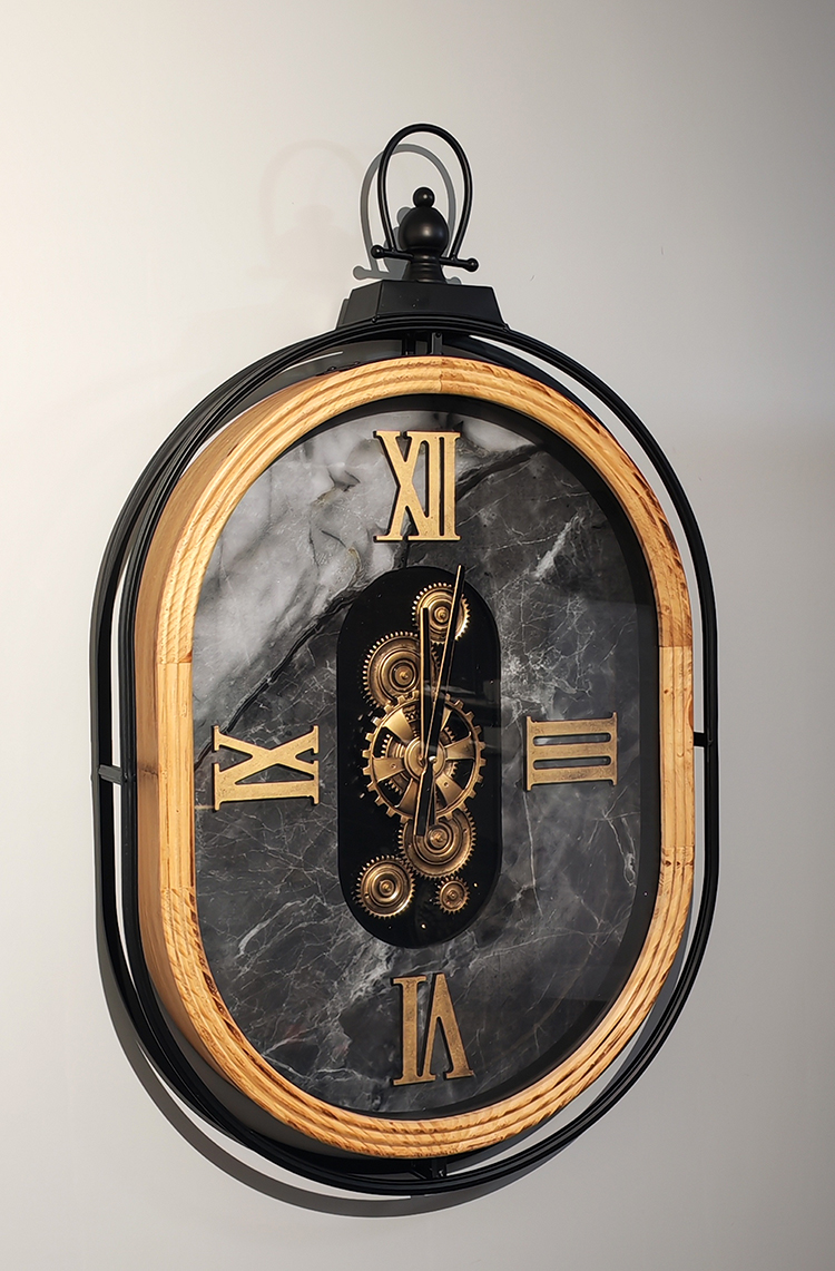 Özel Tasarım Metal Çarklı Duvar Saati Alk4839