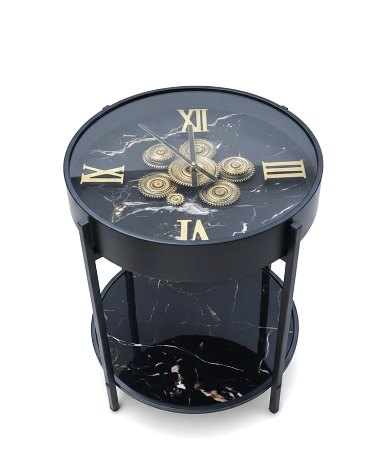 Metal Çarklı Sehpa Saat Alk4846