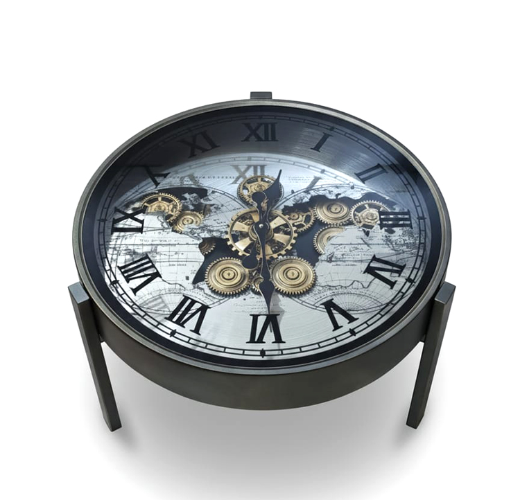 Metal Çarklı Sehpa Saat Alk4865