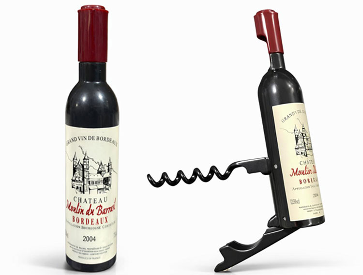 Şişe Tasarımı Paslanmaz Çelik Tirbuşon Açacak Alk4408