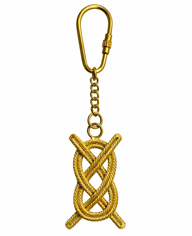 Pirinç Gemi Düğümü Anahtarlık 3075C