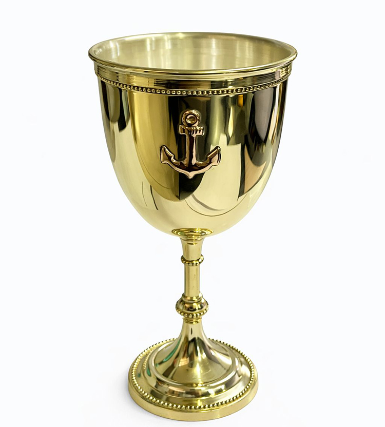 Çapalı Pirinç Kadeh Bardak 11016