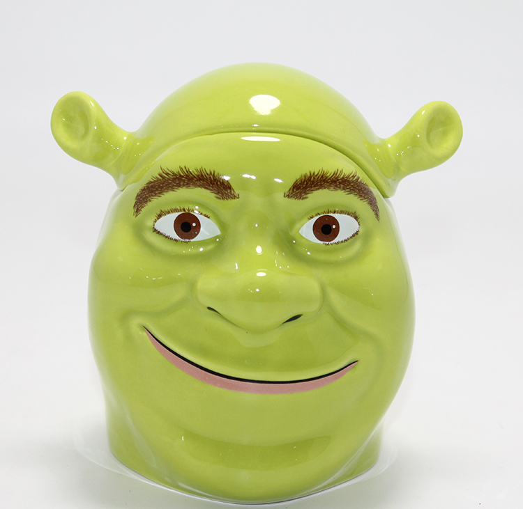 3D Shrek Tasarımı Kapaklı Kupa Bardak Alk4534