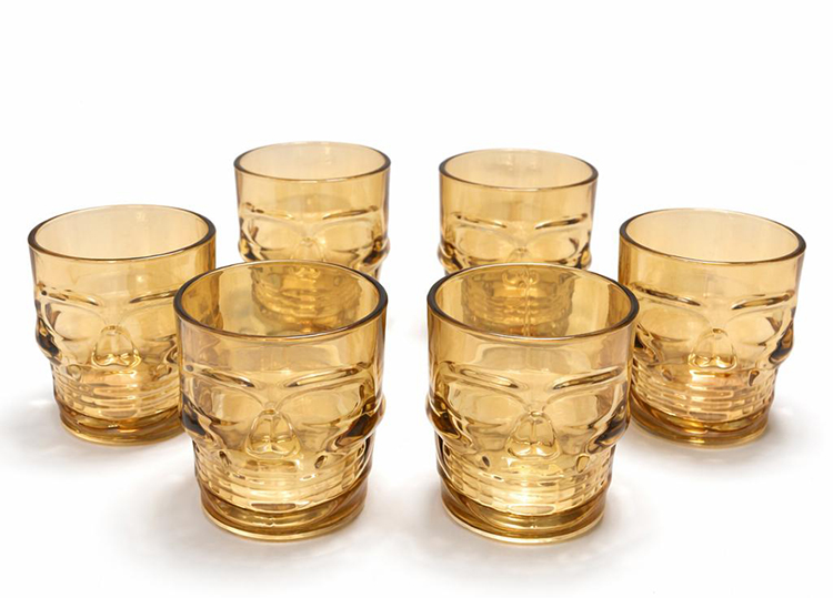 6'Lı Cam Kurukafa Bardak Seti Alk2161