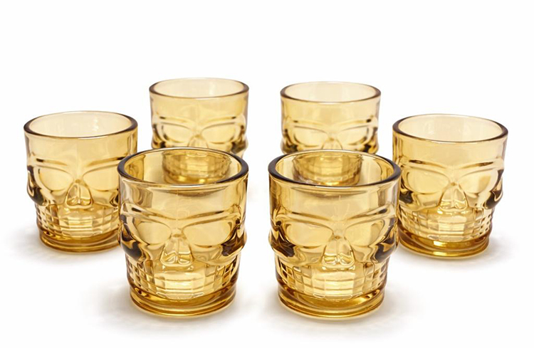 6'Lı Kurukafa Cam Shot Bardağı Alk2160