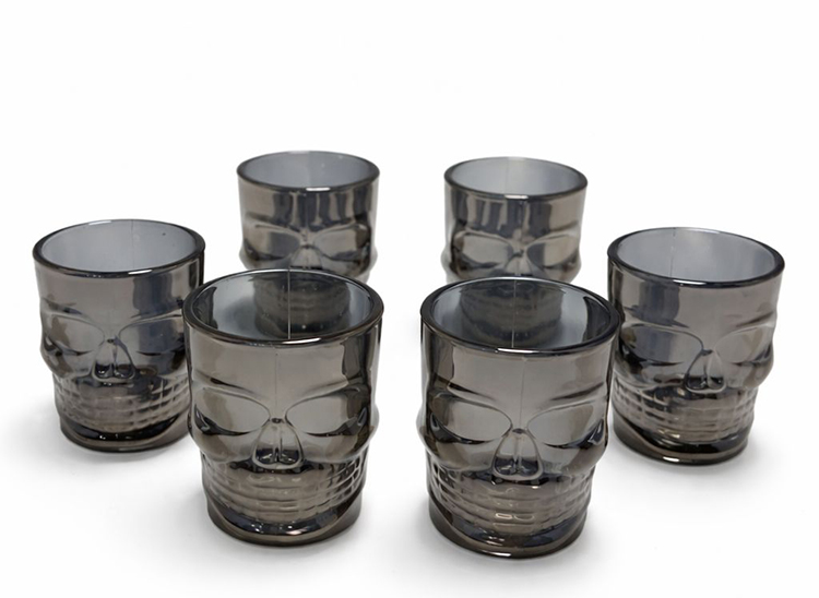 6'Lı Kurukafa Cam Shot Bardağı Alk5115