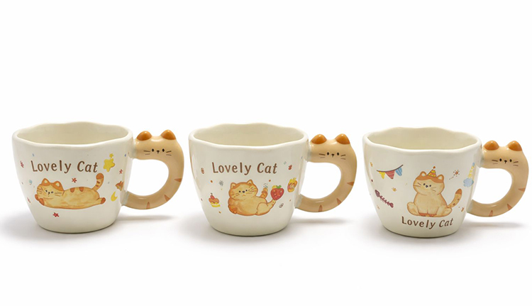 3D Kedi Figürlü Kupa Bardak Alk5036