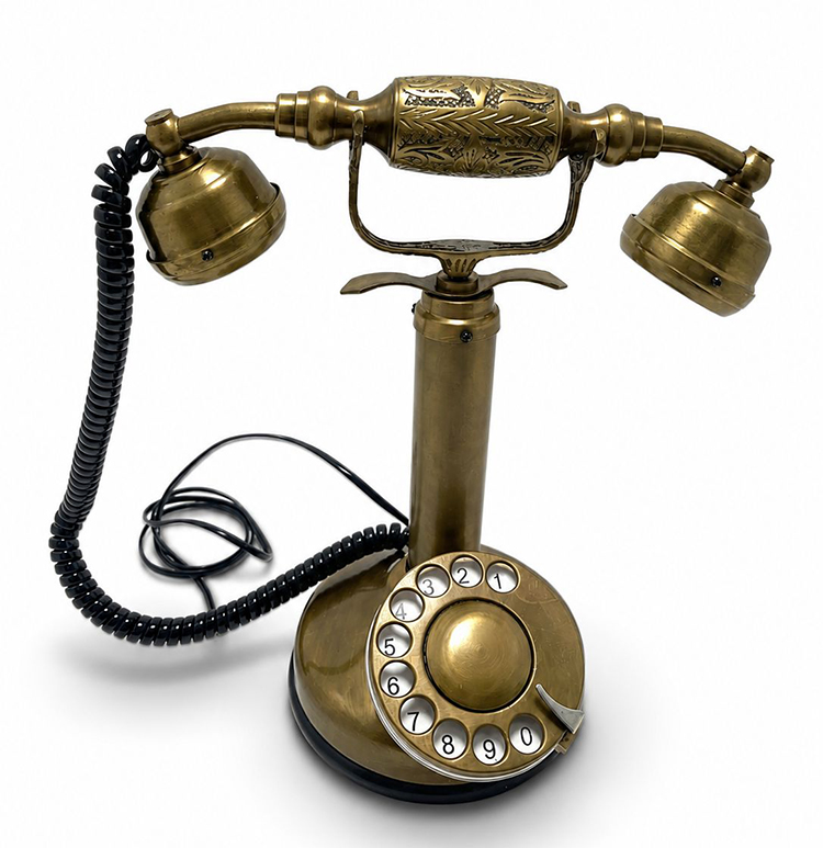 Pirinç Nostaljik Masa Telefonu 3210