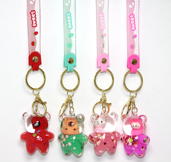 Sulu Silikon Anahtarlık Spiderman, Labubu,Kapibara, Hello Kitty Alk5283