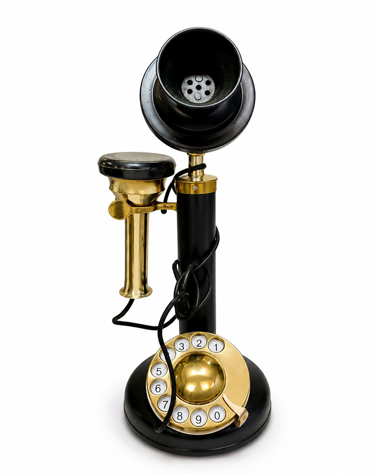 Pirinç Nostaljik Masa Telefonu Af922
