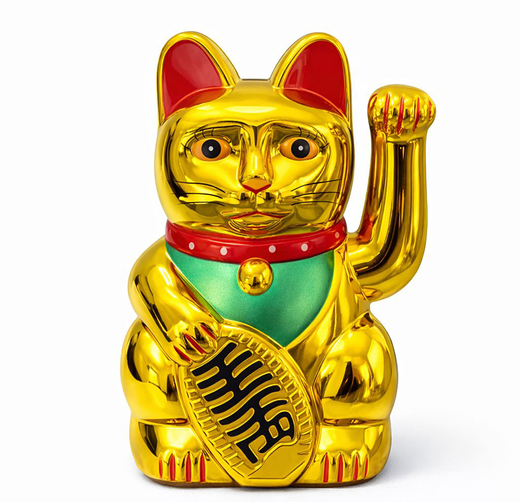 Pilli Sallanan Şans Kedisi - Maneki Neko Alk2933
