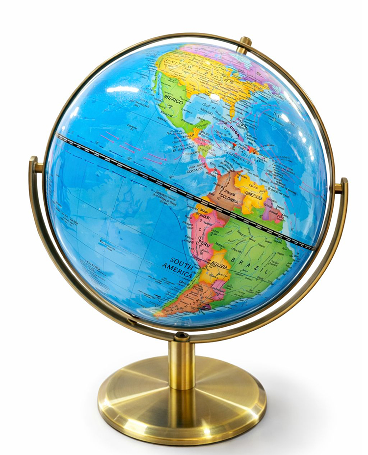 Dekoratif Masa Üstü Dünya Küre Alk5257