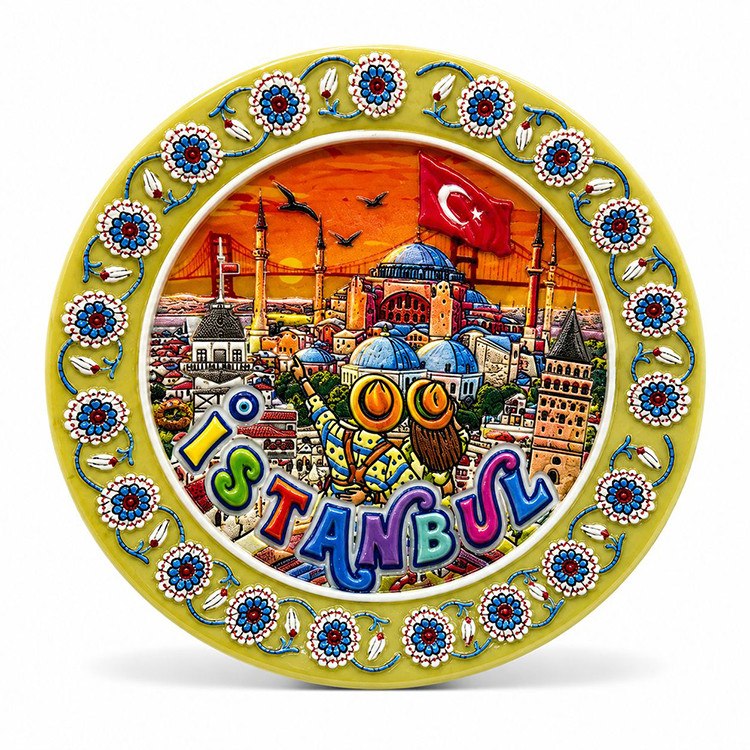 Kapadokya Temalı Seramik Magnet Alk5860
