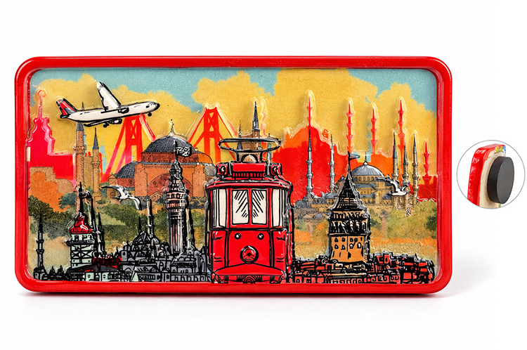 İstanbul Temalı Polyester Magnet Alk5866