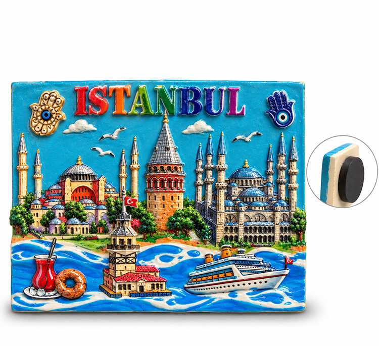 İstanbul Temalı Polyester Magnet Alk5874