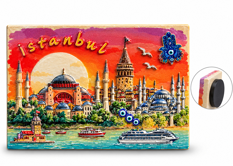 İstanbul Temalı Polyester Magnet Alk5875