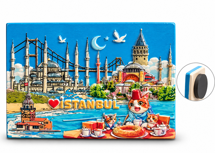 İstanbul Temalı Polyester Magnet Alk5876