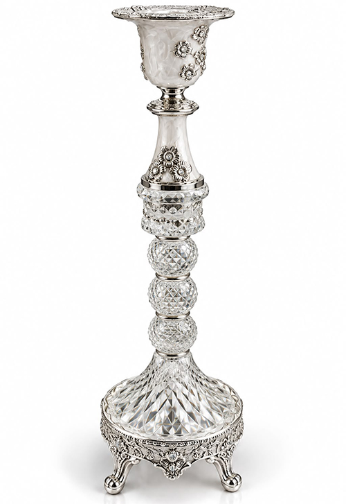 Varak Kaplama Kristal Şamdan Mumkluk Alk6393