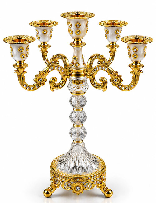 Kristal Şamdan Mumluk Alk6396