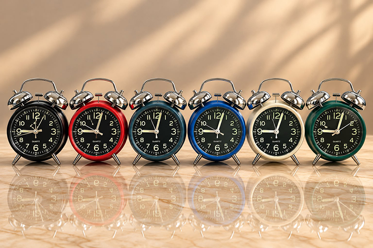Metal Çift Zilli Çalar Saat Alk6458